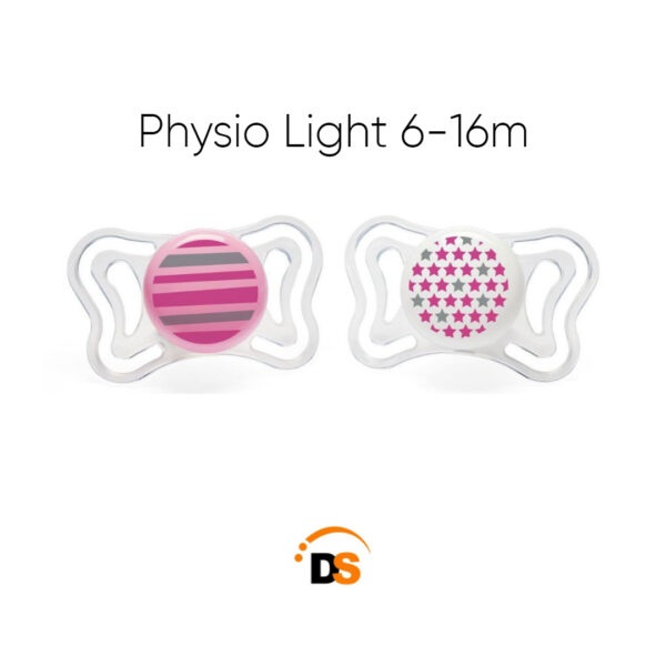 Chupete Physio Light 6-16 meses Nena Animal x 2