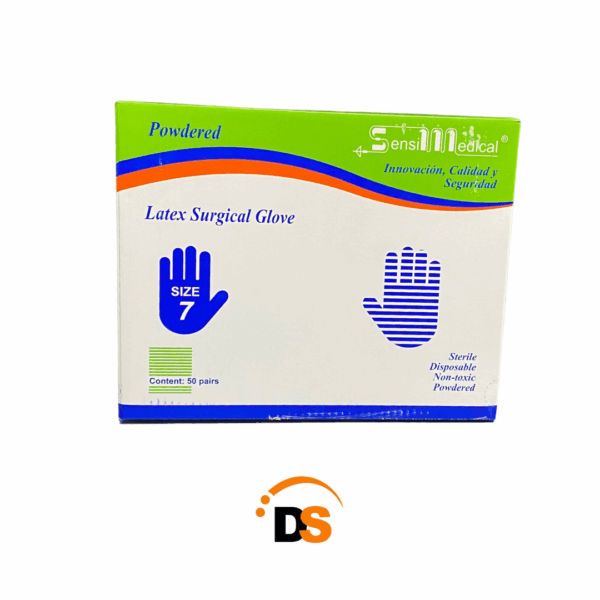 Guante Latex Estéril SensiMedical 7 x 50 pares