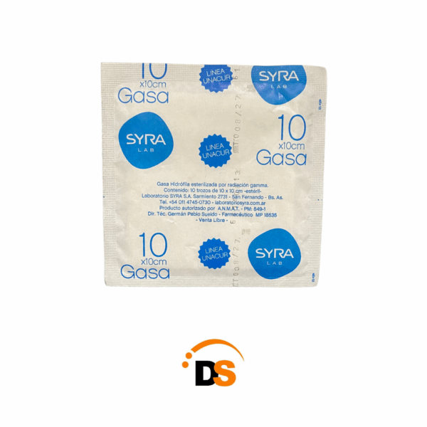 Gasa Syra 10 x 10 sobre x 1